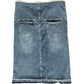 Sophie Maternity Distressed Raw Hem Denim Midi Skirt Skirts