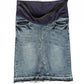 Sophie Maternity Distressed Raw Hem Denim Midi Skirt Skirts