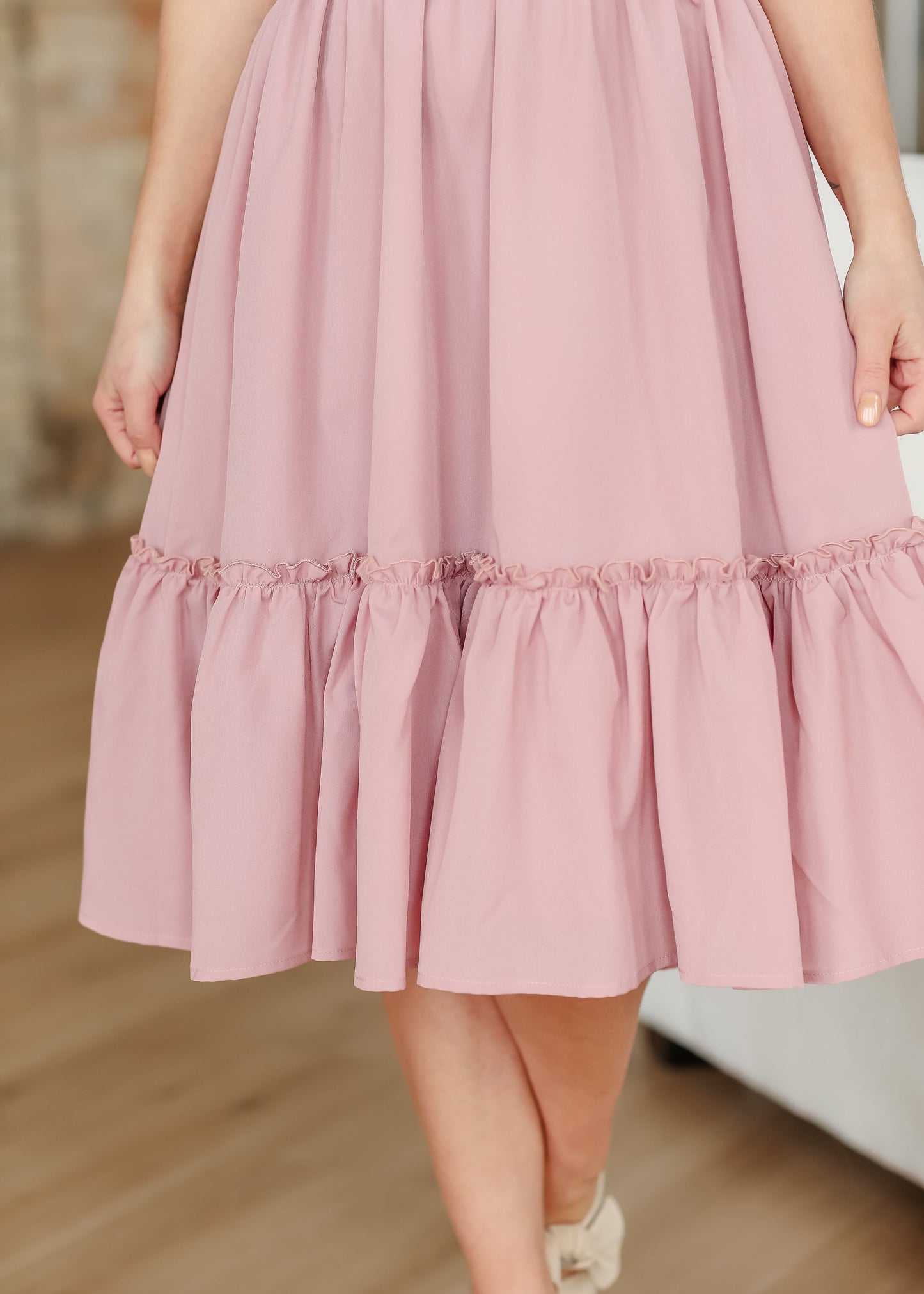 Sophie V-Neck Midi Dress IC Dresses