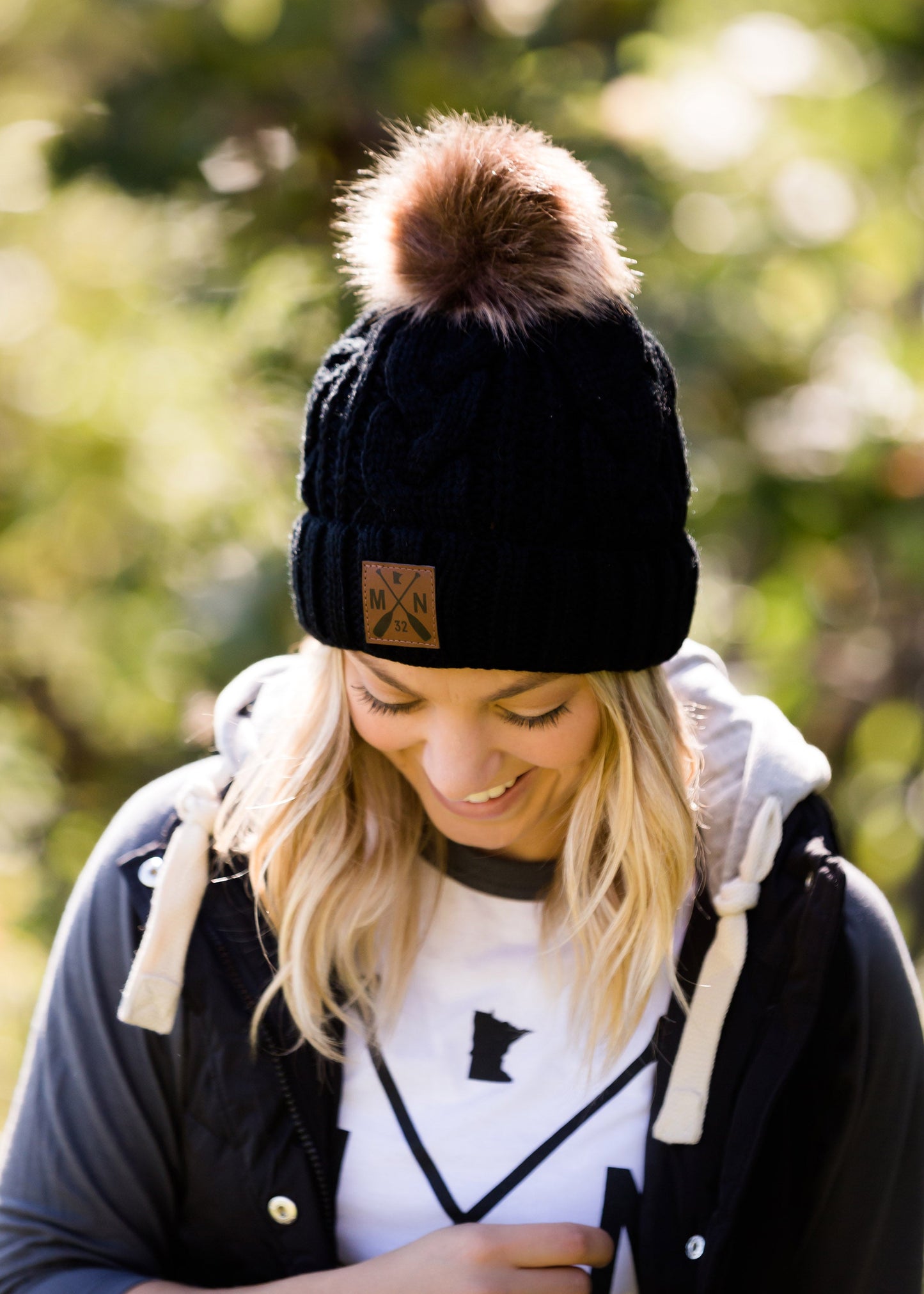 Sota' Black Pom Beanie Accessories