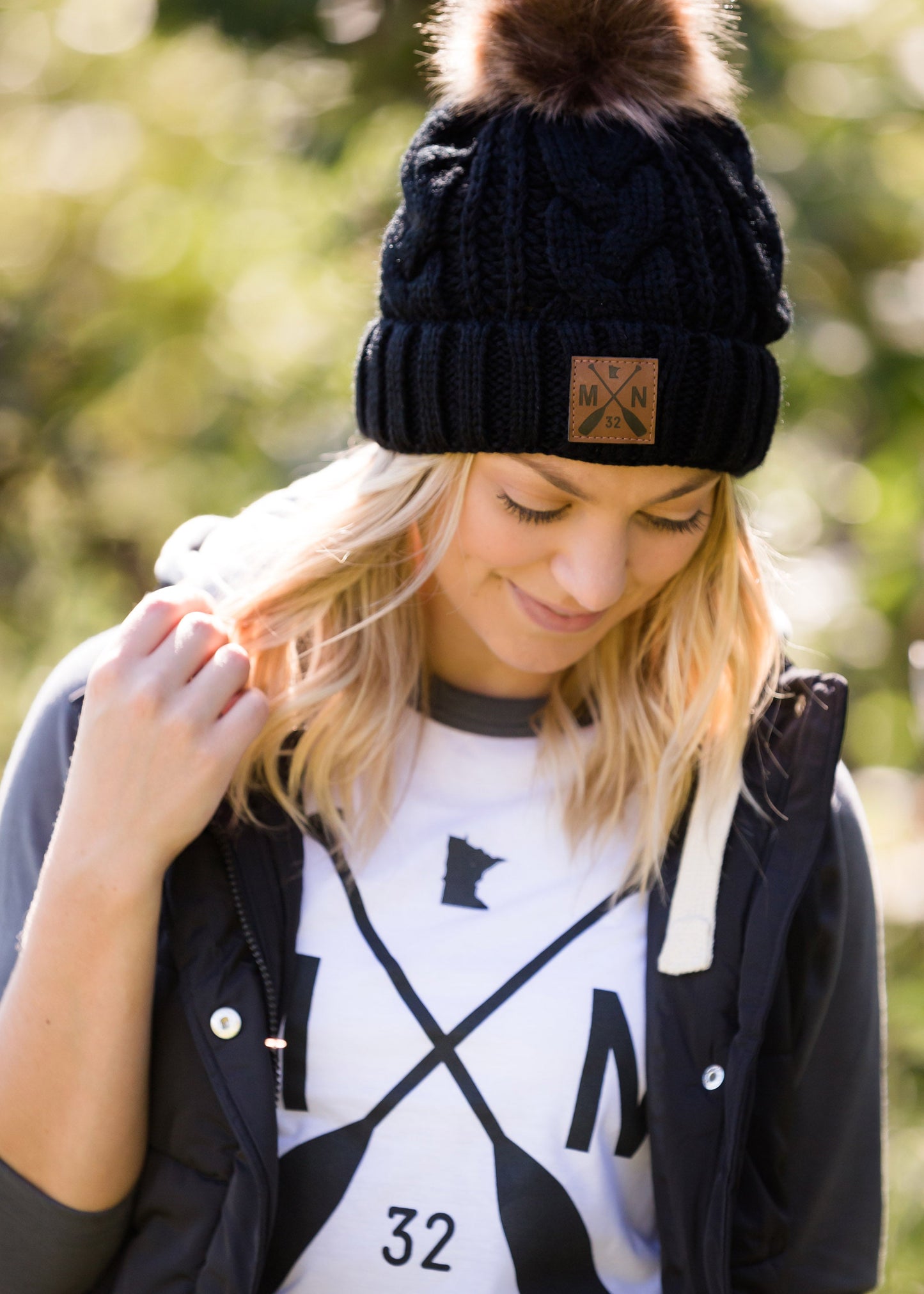 Sota' Black Pom Beanie Accessories