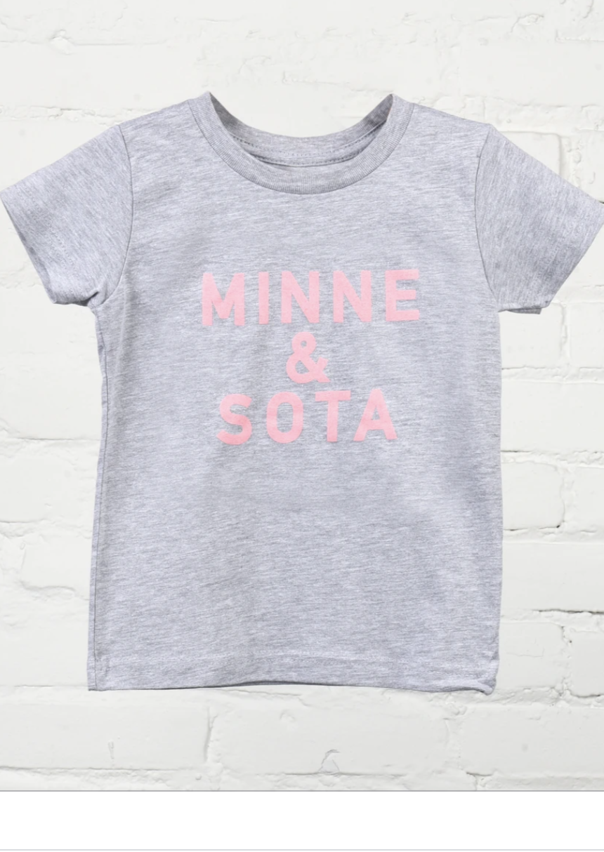 Sota' Gray + Pink Toddler Tee - FINAL SALE Girls