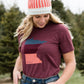 Sota' Logo Burgandy Tee - FINAL SALE Tops