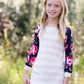 Southern Floral Stripe Top Girls