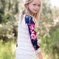 Southern Floral Stripe Top Girls