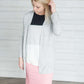 Split Hem Open Cardigan Layering Essentials
