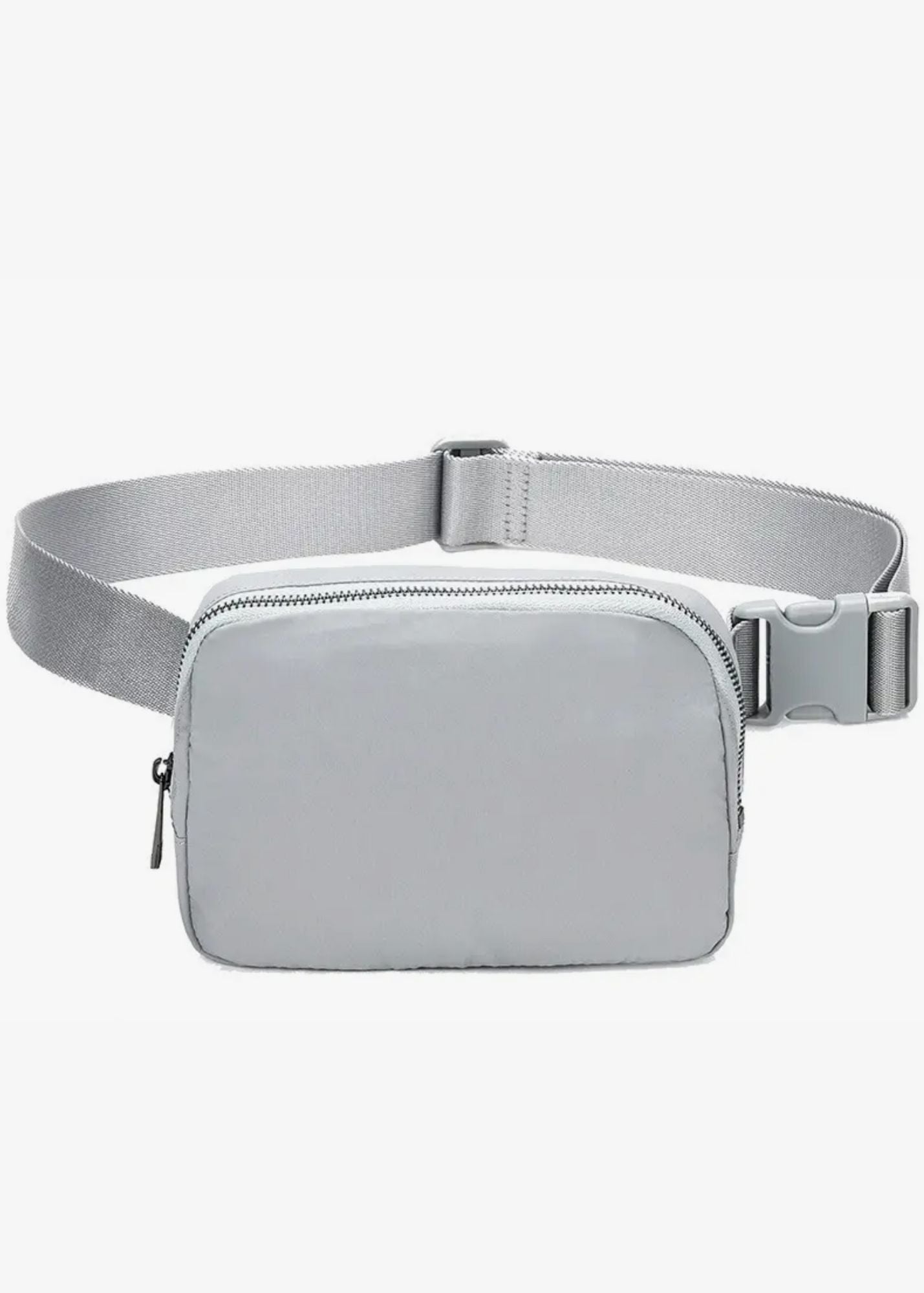 Sporty Waterproof Belt Bag Accessories Gray