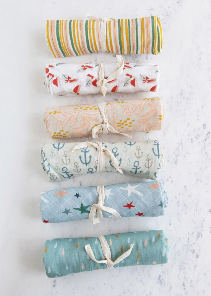 Square Cotton Printed Baby Swaddle - FINAL SALE FF Home + Lifestyle Anchors