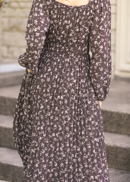 Square Neck Floral Maxi Dress FF Dresses