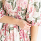 Square Neck Floral Print Maxi Dress FF Dresses