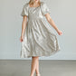 Square Neck Puff Sleeve Midi Dress Dresses