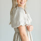Square Neck Puff Sleeve Midi Dress Dresses