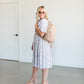 Square Neck Smocked Floral Midi Dress FF Dresses
