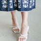 Square Toe Block Heel Sandal Shoes