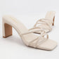 Square Toe Block Heel Sandal Shoes