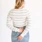Stacy Striped Knit Top FF Tops