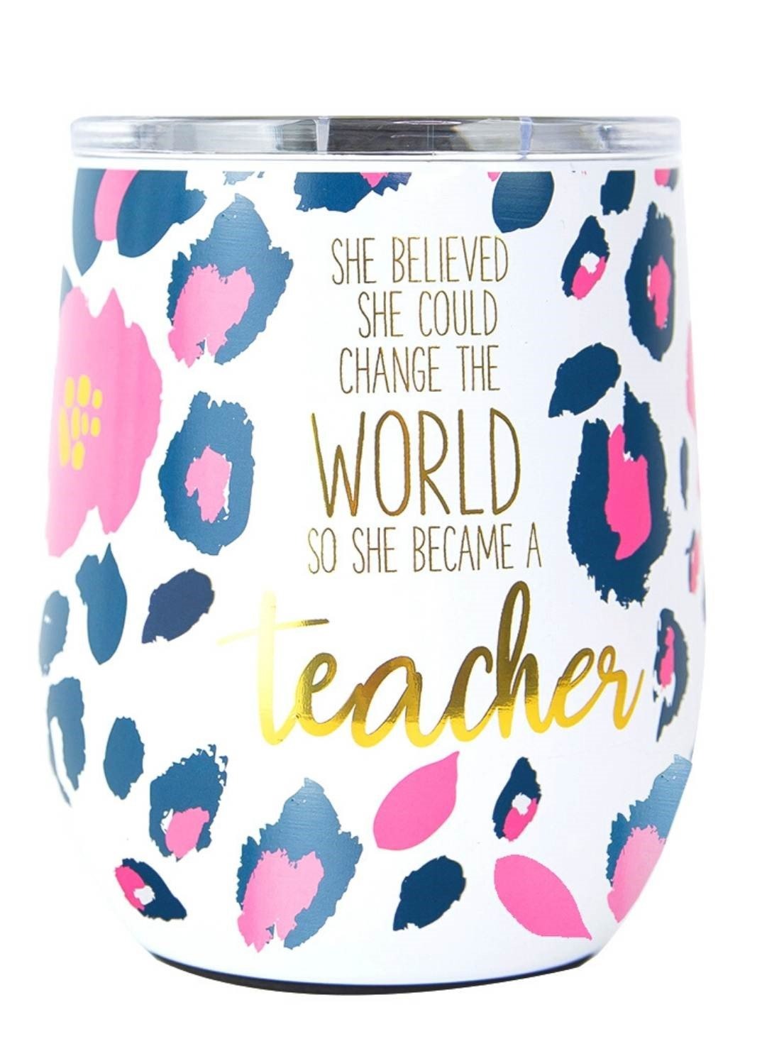 Stainless Steel Became A Teacher Tumbler Home & Lifestyle