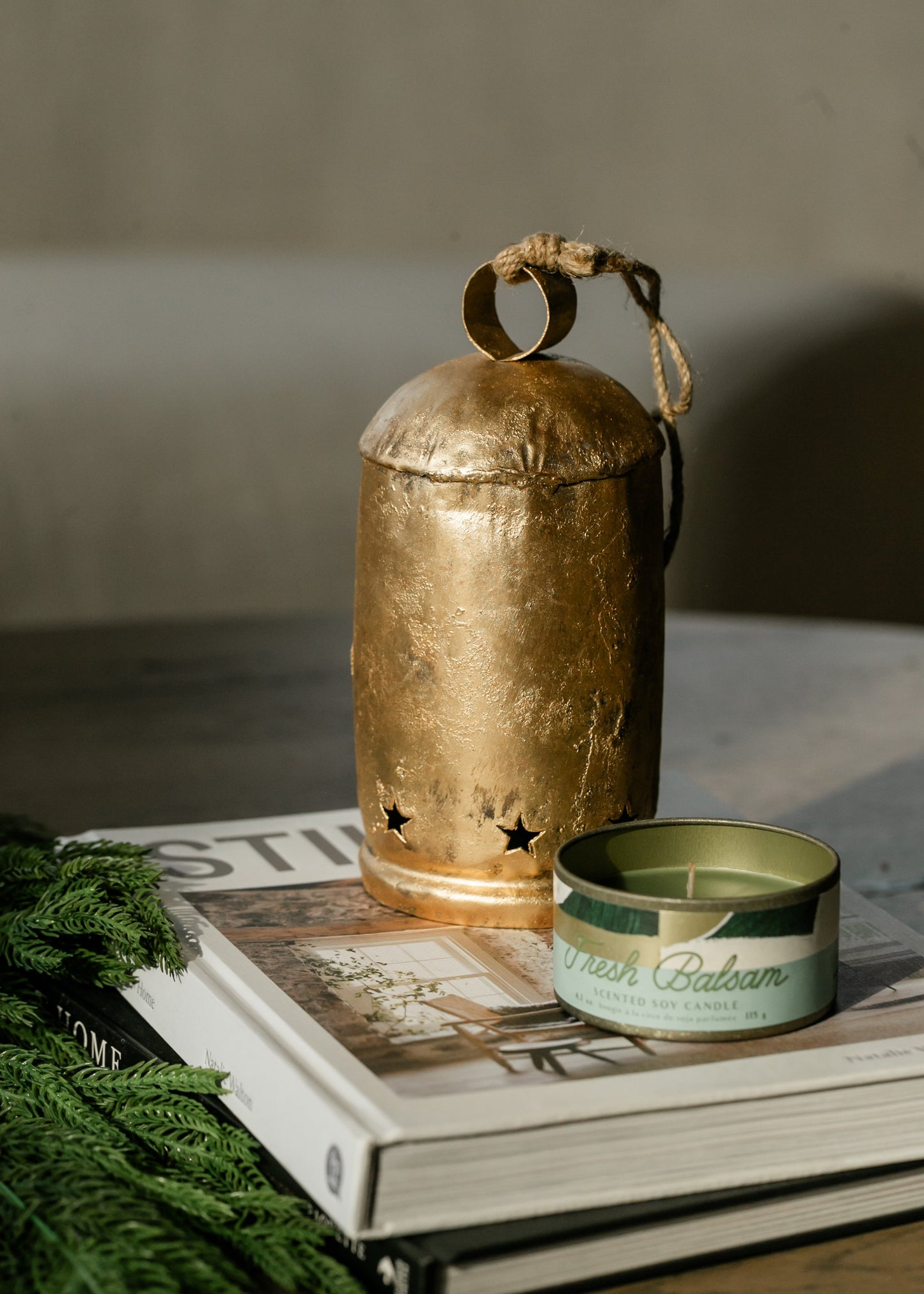 Star Cut-Out Jute Bell FF Home + Lifestyle