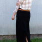 Stella Black Colored Denim Skirt - FINAL SALE Skirts