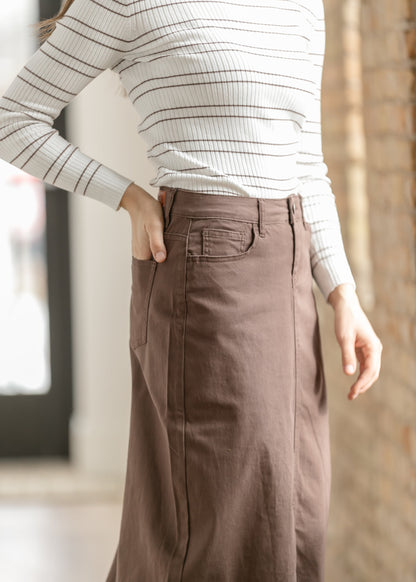 Stella Brownstone Denim Maxi Skirt IC Skirts