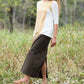 Stella Colored Denim Skirt Skirts Olive / 6