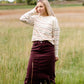 Stella Currant Long Denim Maxi Skirt - FINAL SALE IC Skirts