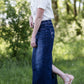 Stella Dark Denim Skirt 34" - FINAL SALE Skirts