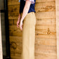 Stella Dark Khaki Long Denim Skirt - FINAL SALE Skirts