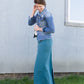 Stella Jade Colored Denim Skirt - FINAL SALE Skirts