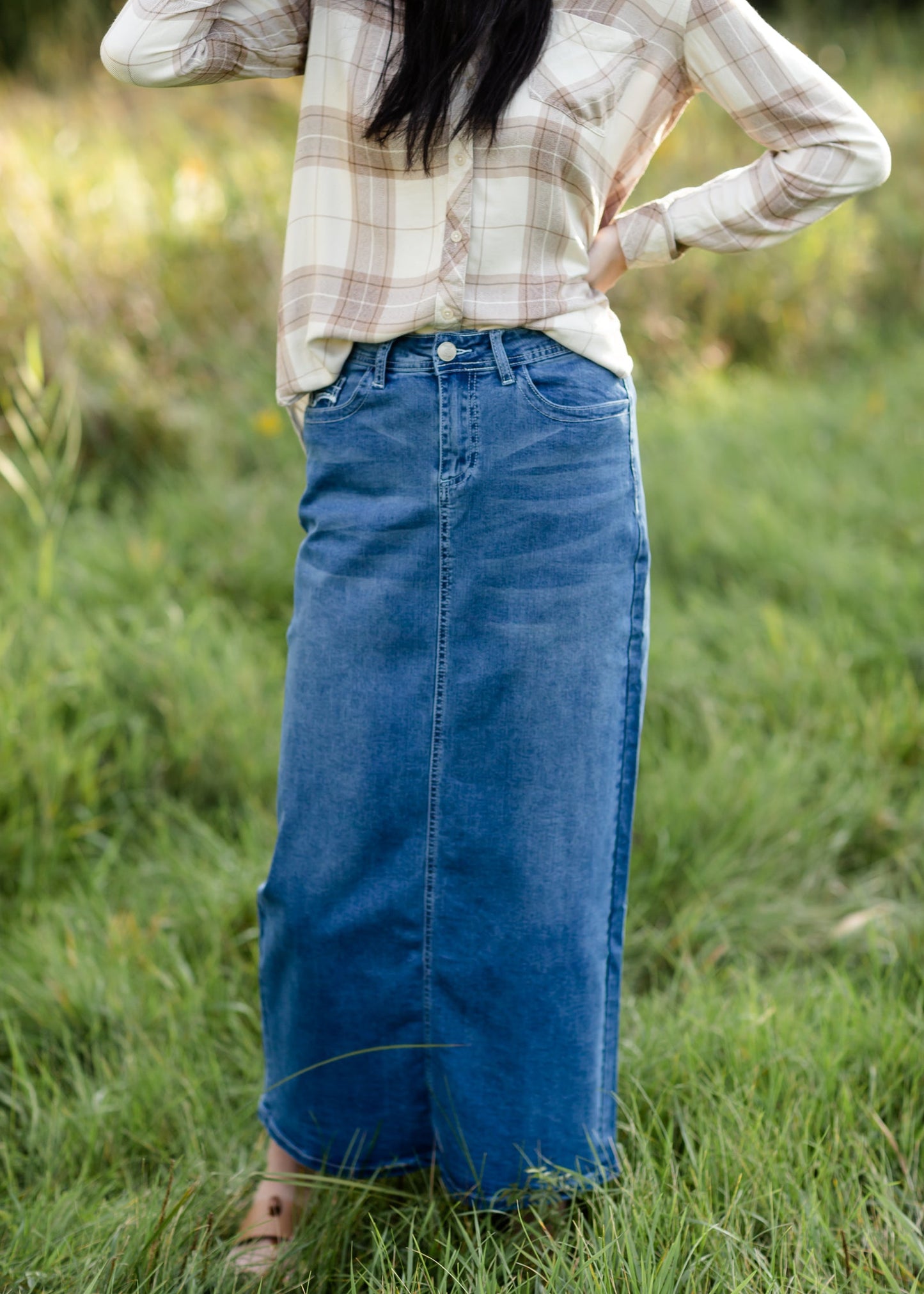 Stella Light Long Denim Skirt - FINAL SALE IC Skirts