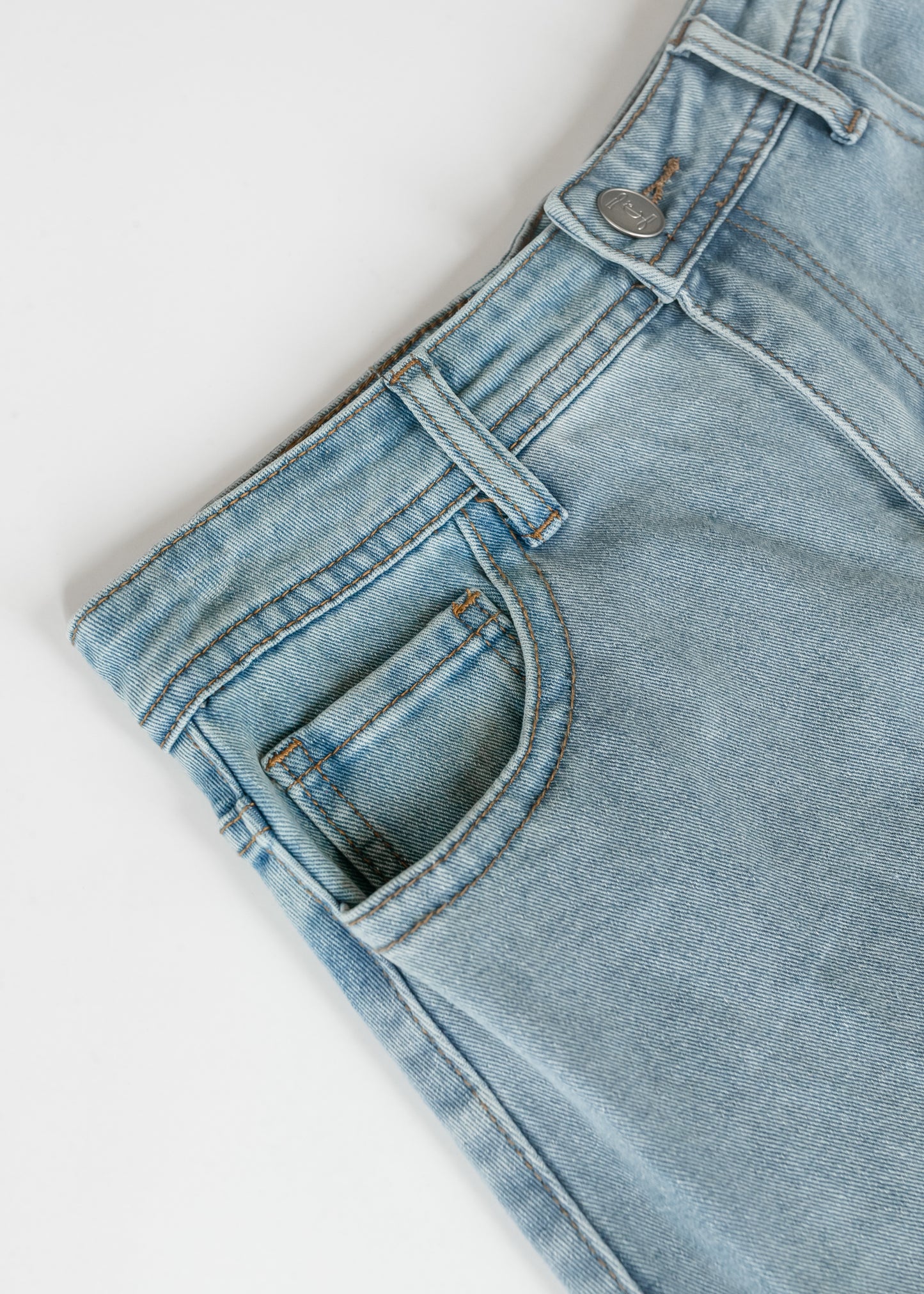 Stella Light Wash Maxi Denim Skirt IC Skirts