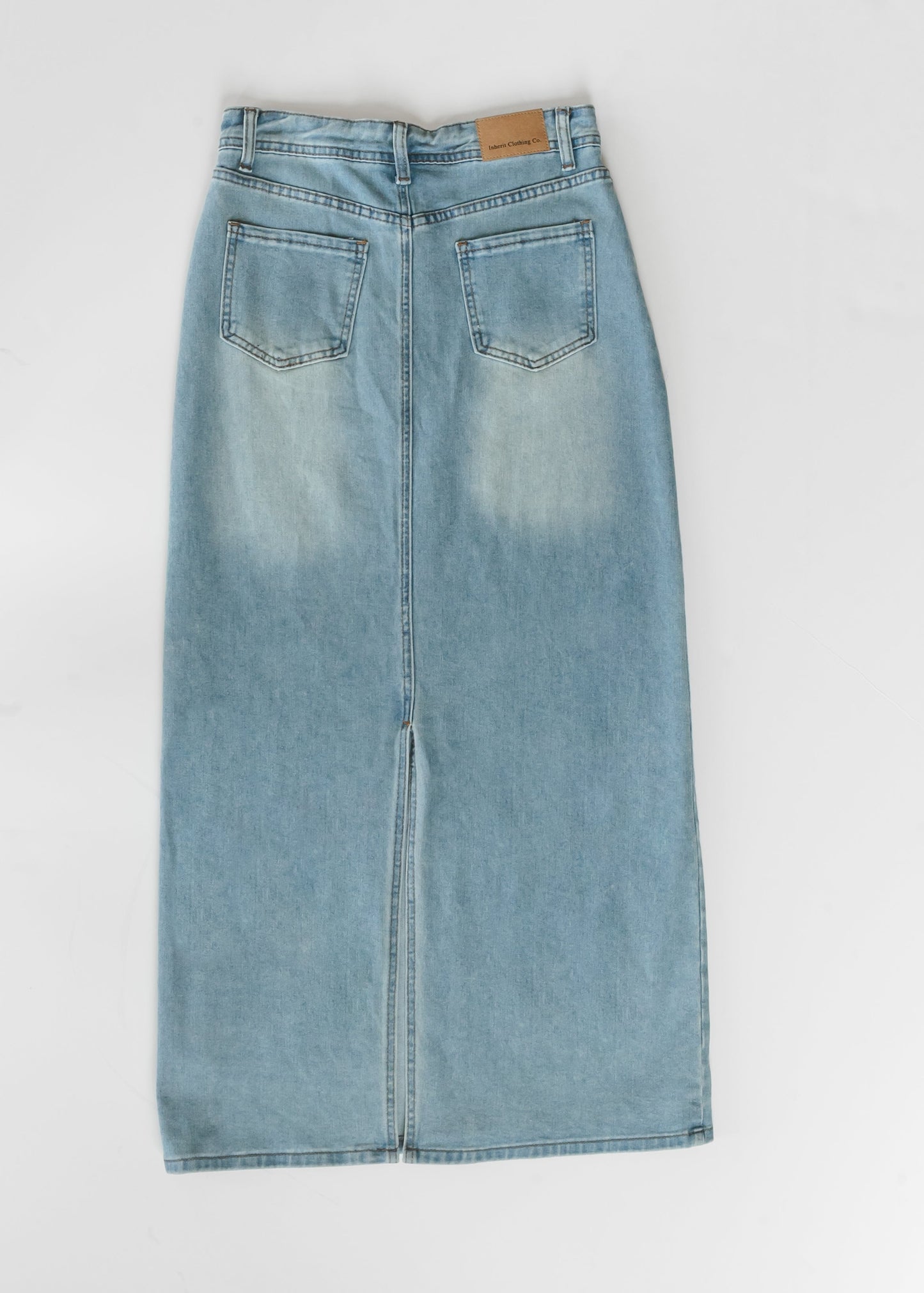 Stella Light Wash Maxi Denim Skirt IC Skirts