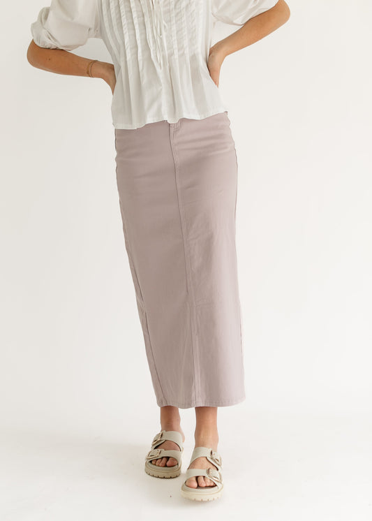 Stella Lilac Denim Maxi Skirt IC Skirts