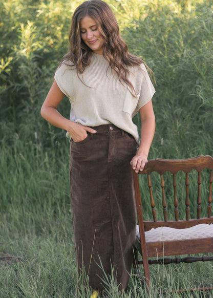 Stella Maxi Corduroy Skirt IC Skirts
