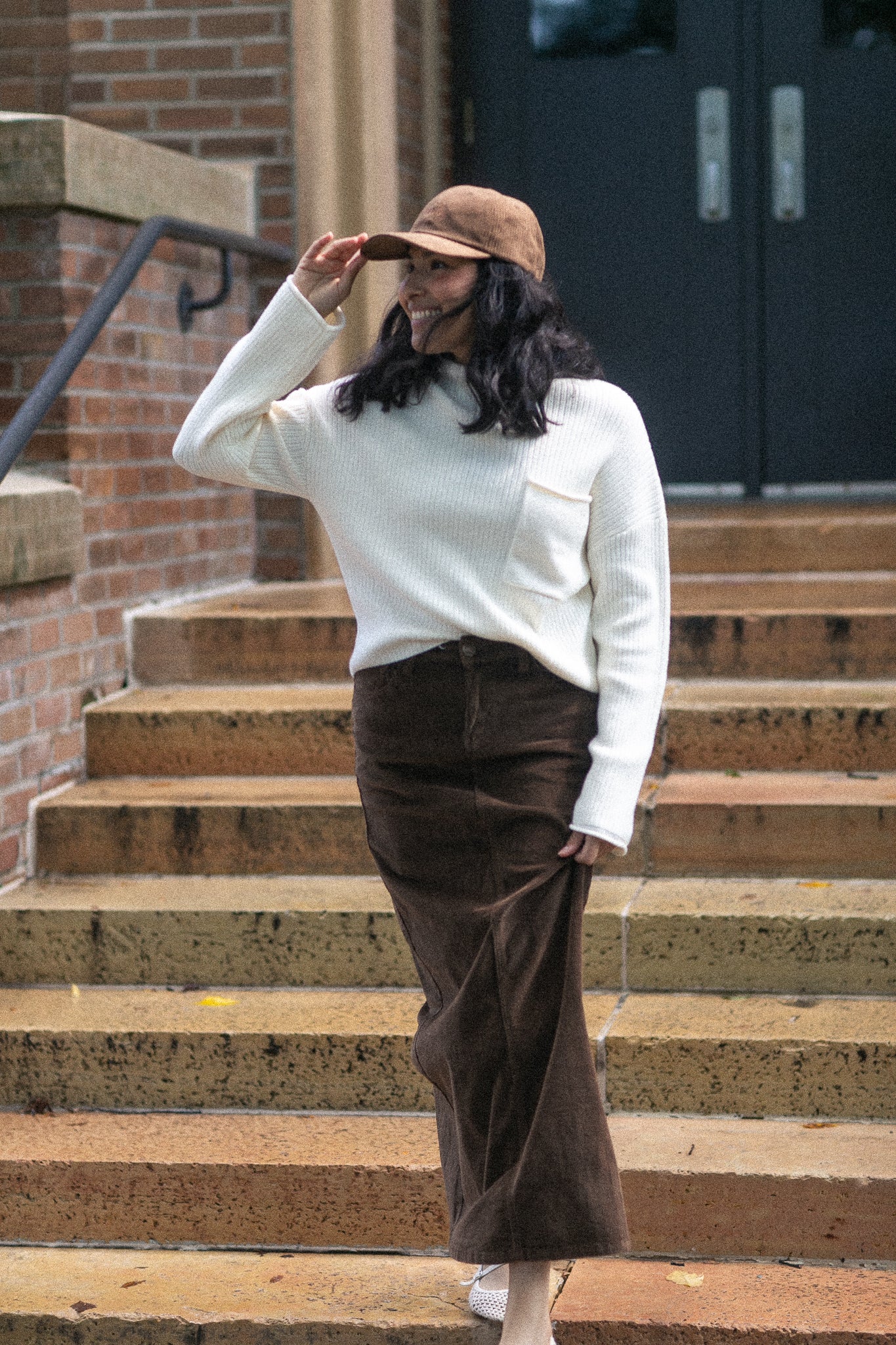 Stella Maxi Corduroy Skirt – Inherit - Main Image