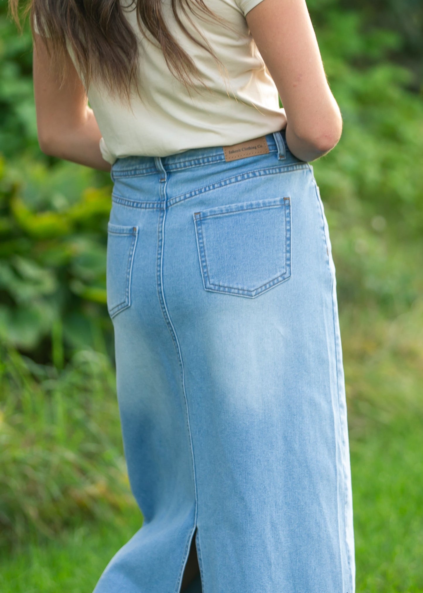 Stella Maxi Denim Skirt IC Skirts