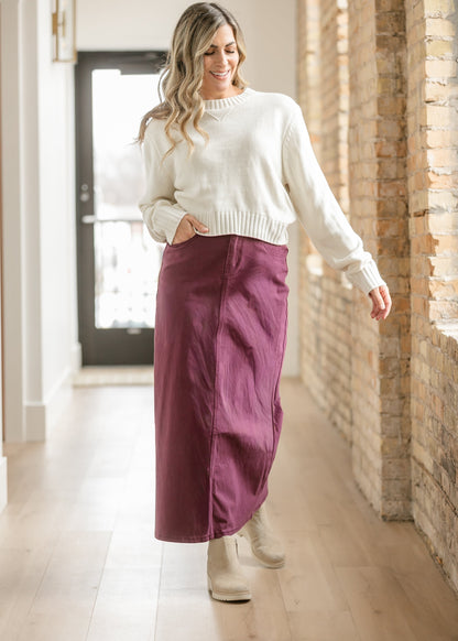 Stella Orchid Denim Maxi Skirt IC Skirts