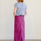 Stella Plum Colored Denim Skirt - FINAL SALE IC Skirts