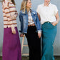 Stella Plum Colored Denim Skirt - FINAL SALE Skirts