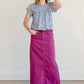 Stella Plum Colored Denim Skirt - FINAL SALE Skirts