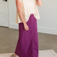 Stella Plum Colored Denim Skirt - FINAL SALE Skirts