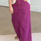 Stella Plum Colored Denim Skirt - FINAL SALE Skirts