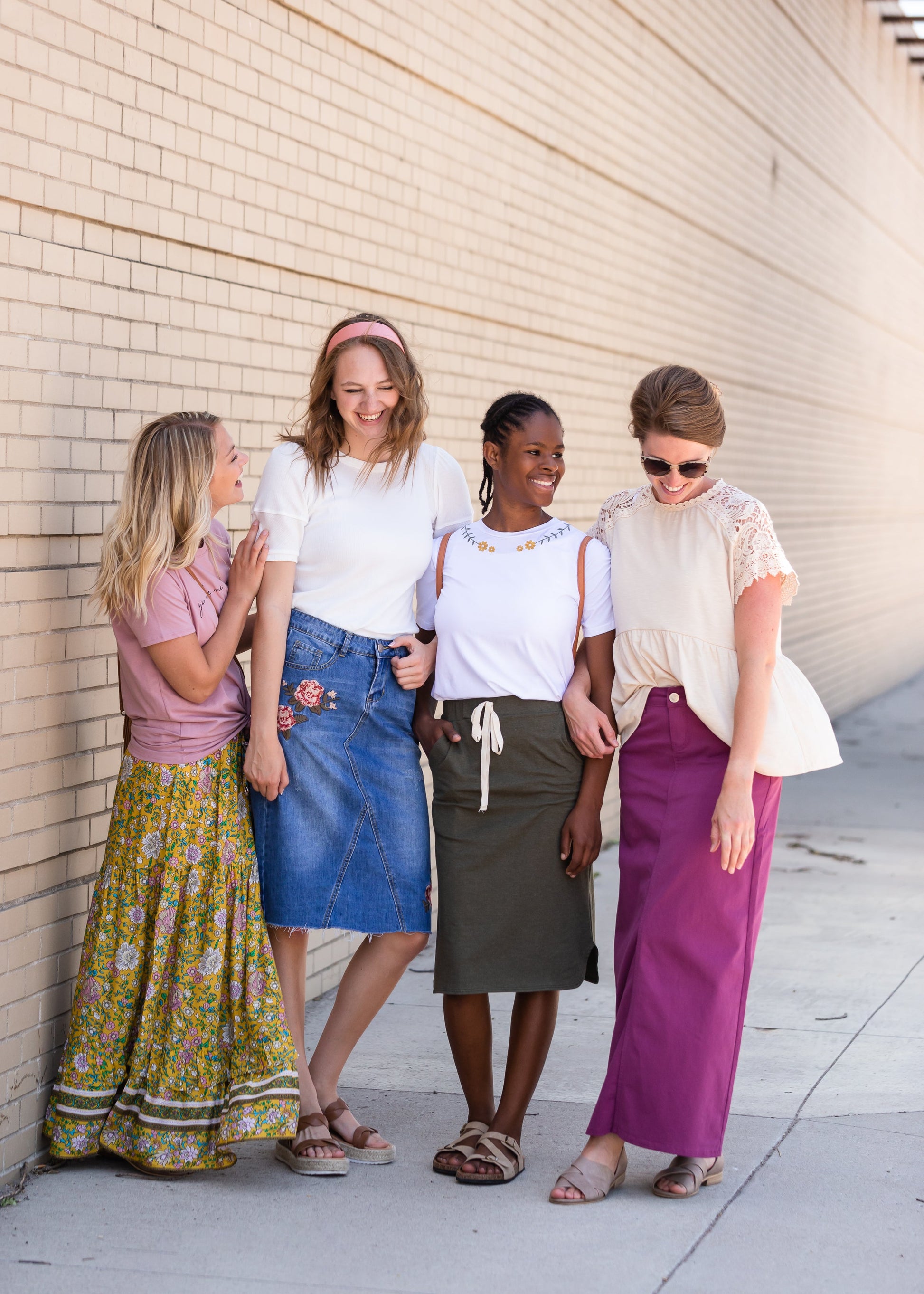 Stella Plum Colored Denim Skirt - FINAL SALE Skirts