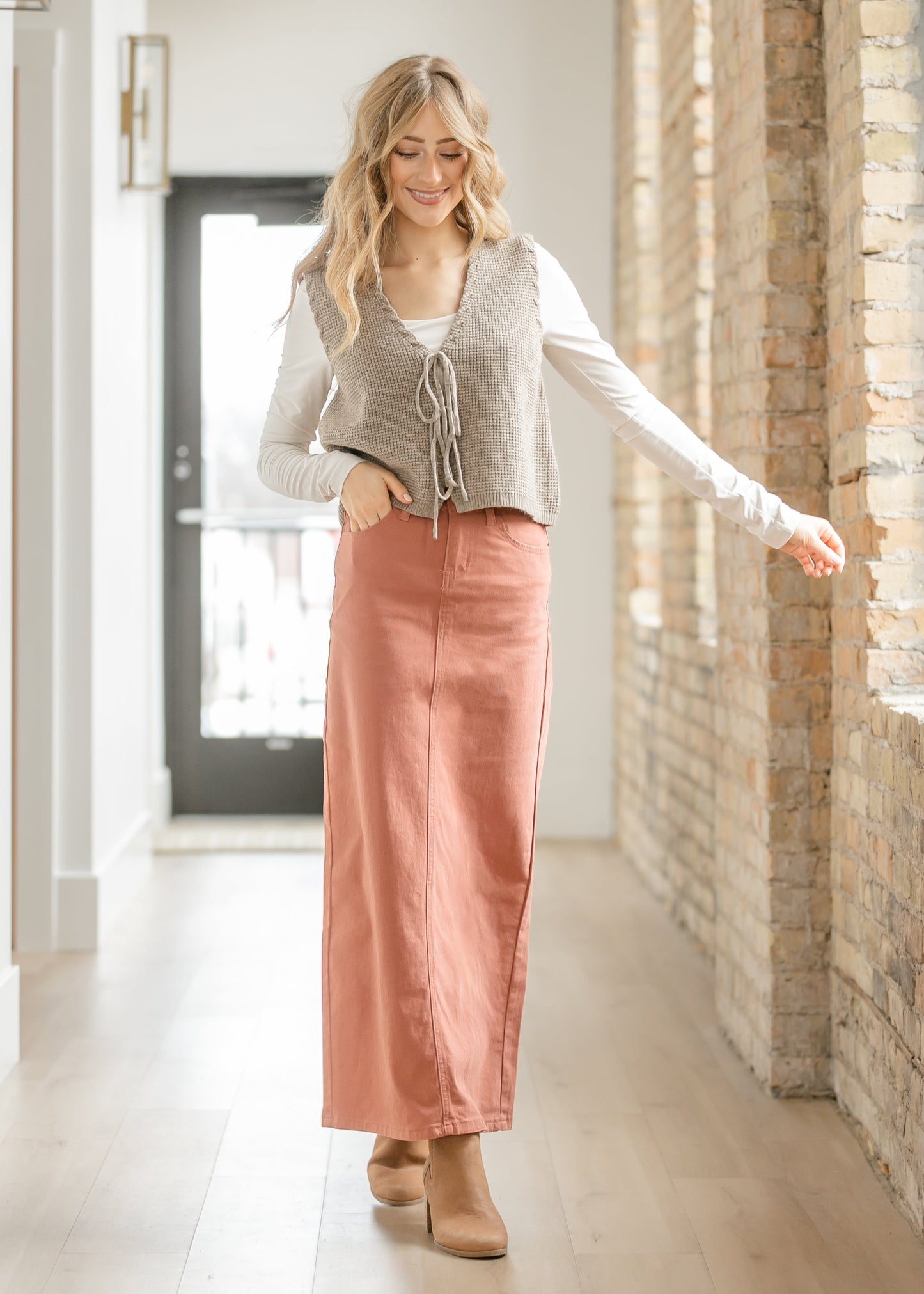 Stella Sienna Denim Maxi Skirt IC Skirts