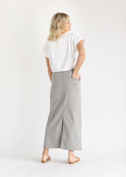Stella Ultimate Gray Denim Maxi Skirt IC Skirts