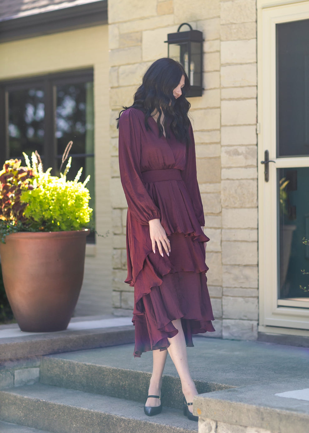 Steve Madden Bei Asymmetric Midi Dress