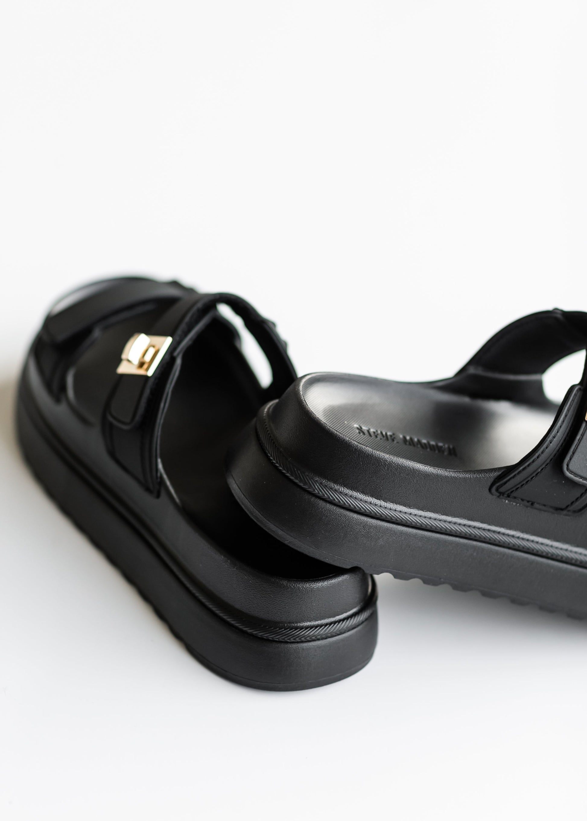 Steve Madden® Bigschmona Jelly Black Platform Slide Sandal Shoes