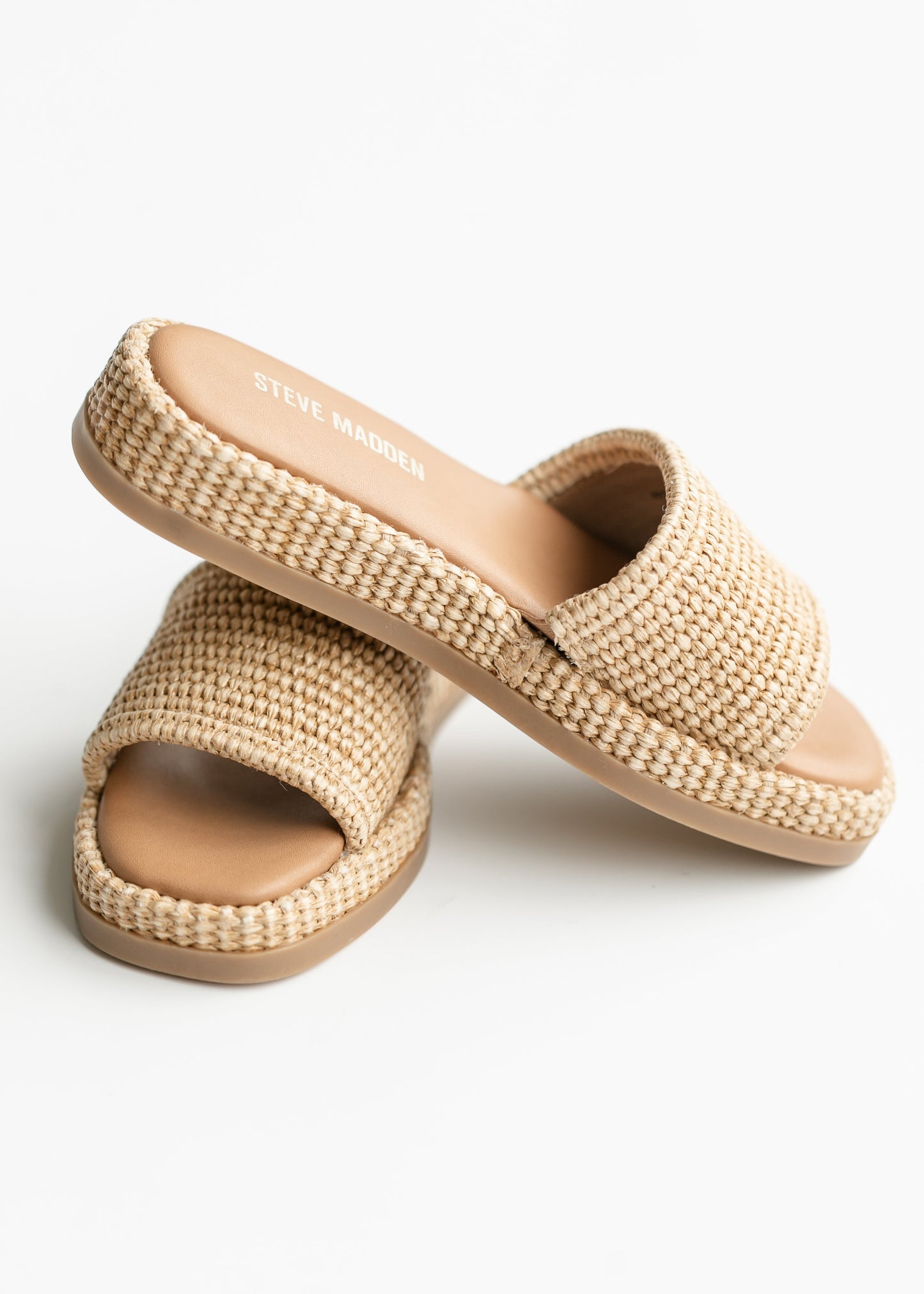 Steve Madden® Boardwalk Beachy Raffia Slide Sandals Shoes