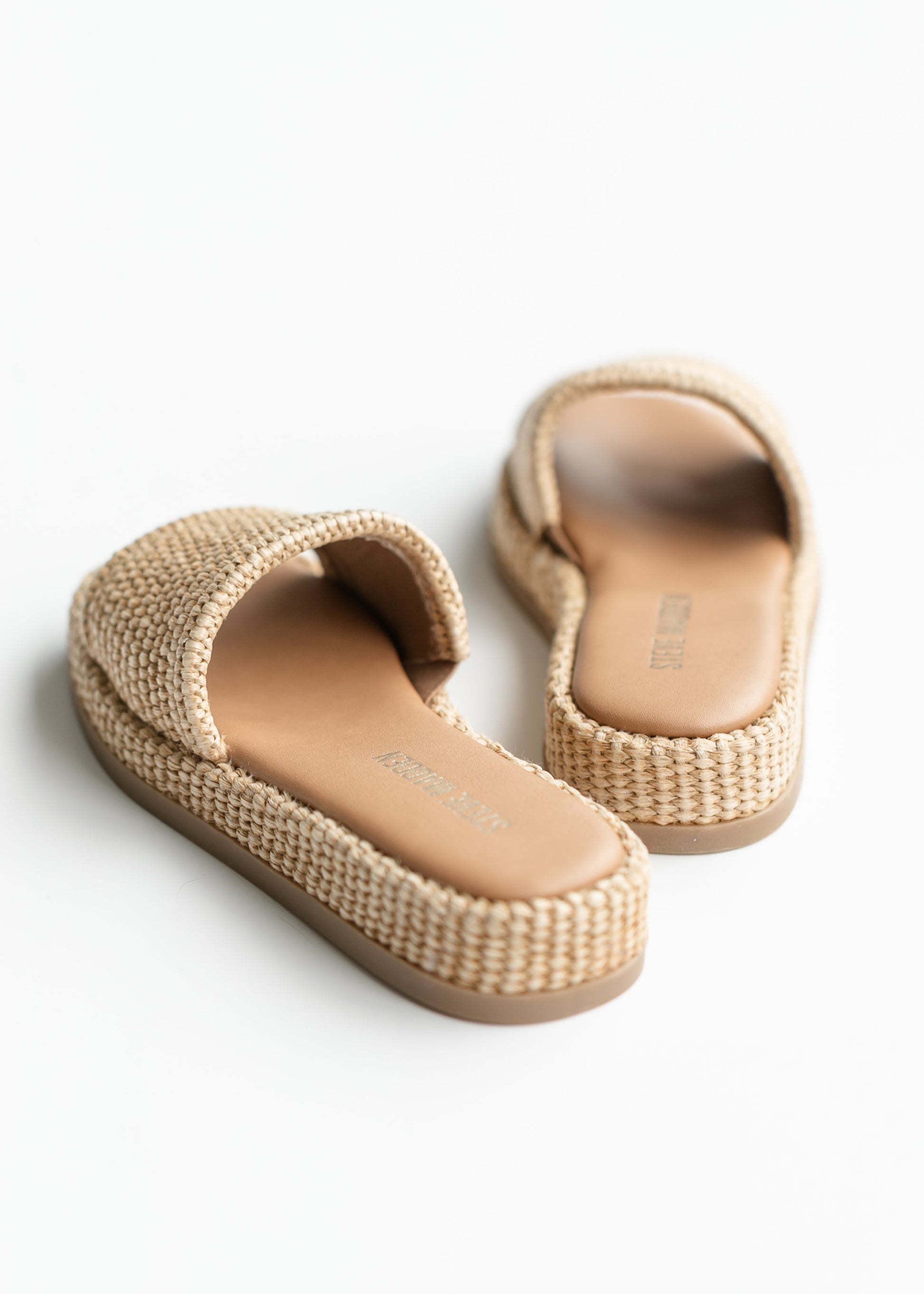 Steve Madden® Boardwalk Beachy Raffia Slide Sandals Shoes