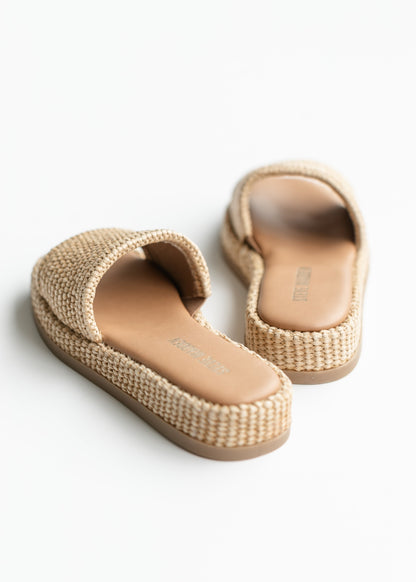 Steve Madden® Boardwalk Beachy Raffia Slide Sandals Shoes